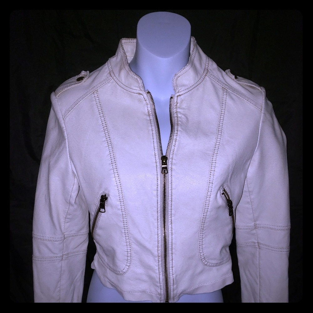 Foreign exchange women's leather jacket
